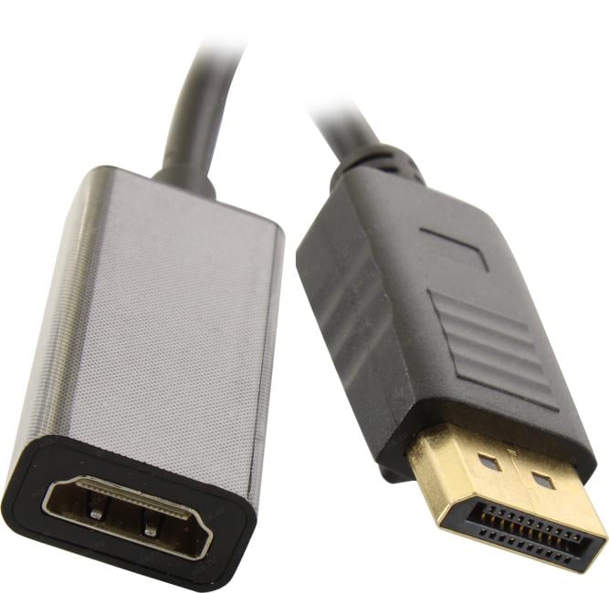 ExeGate <EX-DPM-HDMIF-0.1> Кабель-переходник DisplayPort (M) ->HDMI (F) 0.1м <EX294706RUS>