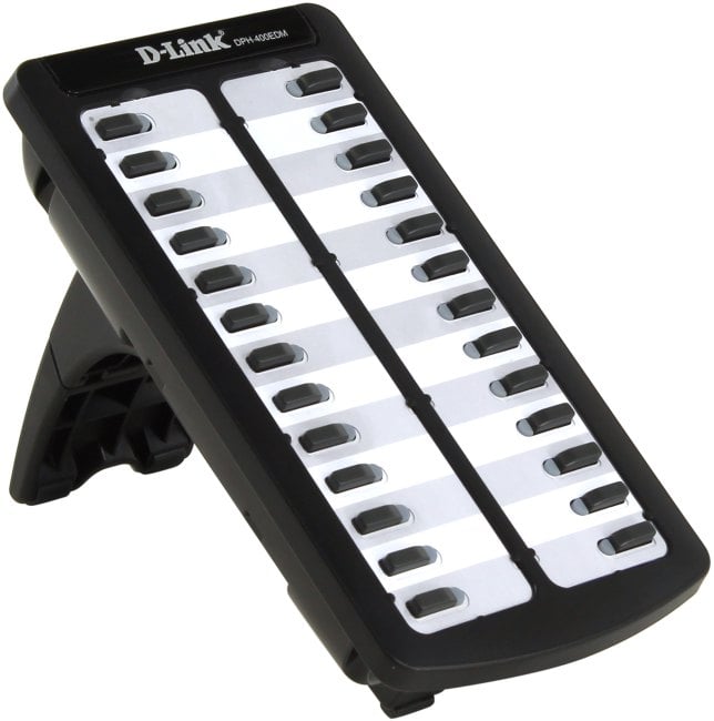D-Link DPH-400EDM/E/F3 Extension Module for DPH-400Sx/E/F3, 26 programmable keys each with a dual-color LED, powered by the host phone, AC power adapter