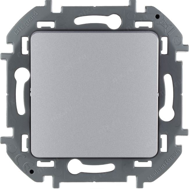 Legrand 673652 Переключатель одноклавишный INSPIRIA 10 AX 250 В~  алюминий  (673652)