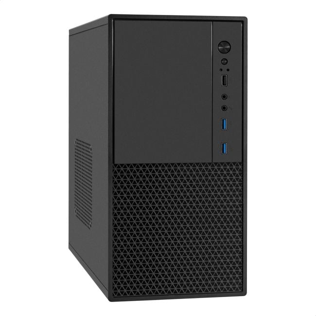 Exegate EX299238RUS Корпус Minitower ExeGate BAA-308MU2-UNS450 (mATX, БП UNS450 с вент. 12см, 1*USB+2*USB3.0, HD Audio, черный)
