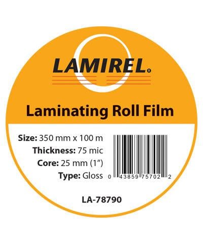 Fellowes LA-78790 Глянцевая рулонная пленка Lamirel 350мм/100м/75мкм/1"(25мм) , шт