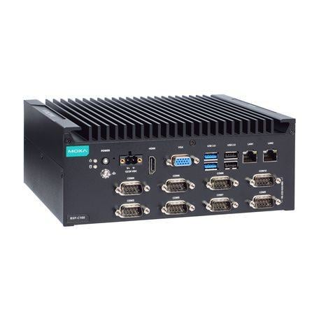 Микрокомпьютер MOXA BXP-C100-C7-8C-T Box  type,Core  i7-1185G7E,8GB  DDR4,COMx10,LANx2,USBx6,DIOx4,VGA+HDMI,12/24 VDC