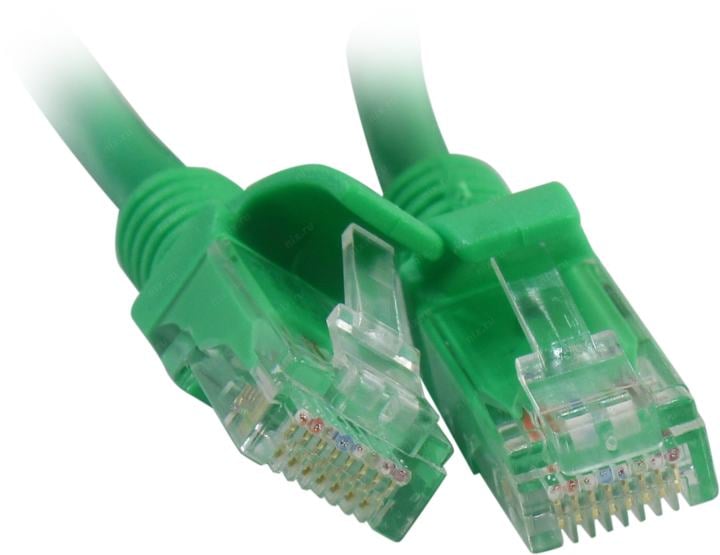 ExeGate <UTP-RJ45-RJ45-5e-2M-GN> Patch Cord UTP  кат.5e,  2м,  зелёный <EX258675RUS>