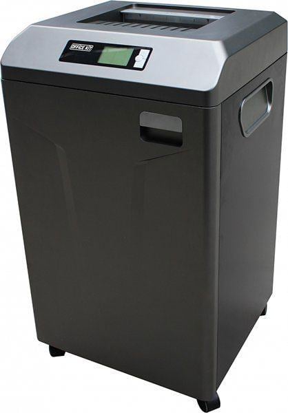 OK3900S1150 Шредер Office Kit S1150 3,9 черный (секр.Р-2) ленты 40лист. 115лтр. скрепки скобы пл.карты CD
