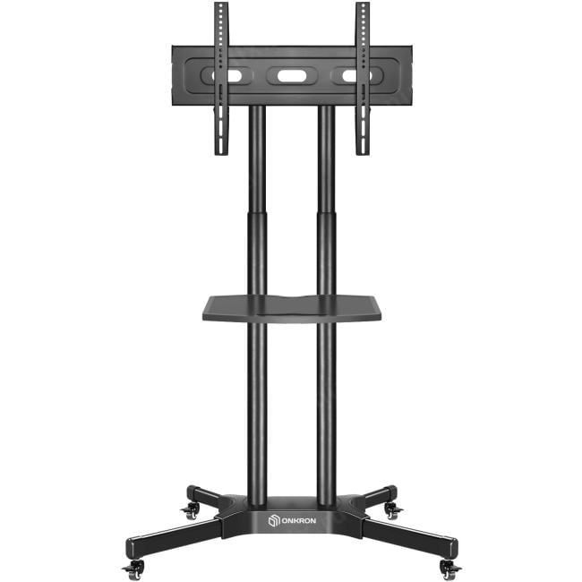 ONKRON <TS1351 Black> Мобильная стойка для 1 ТВ  40-65"(VESA200-600x400,  45.5кг)