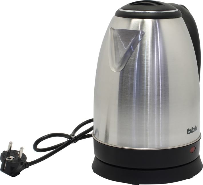 Чайник электрический BBK EK1760S 1.7л. 2200Вт серебристый/черный корпус: металл/пластик