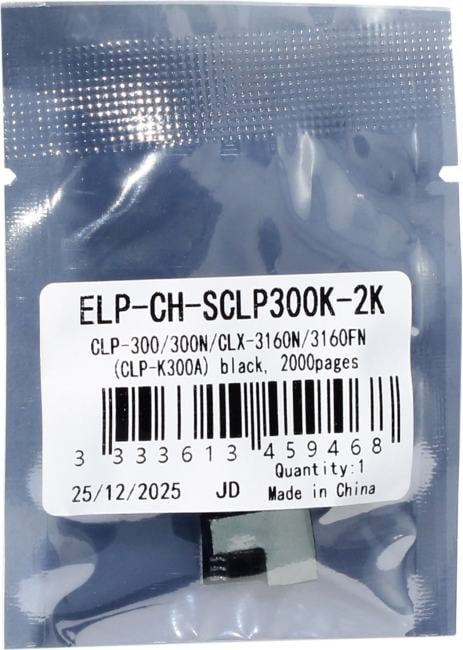 <ELP-CH-SCLP300K-2K> Чип  Samsung  CLP-300/300N/CLX-3160N/3160FN  (CLP-K300A) Black,2K