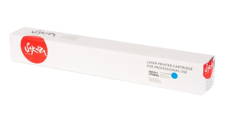 SACEXV34C Тонер-туба SAKURA CEXV34C (3783B002) для Canon iR голубой, 19 000 к.