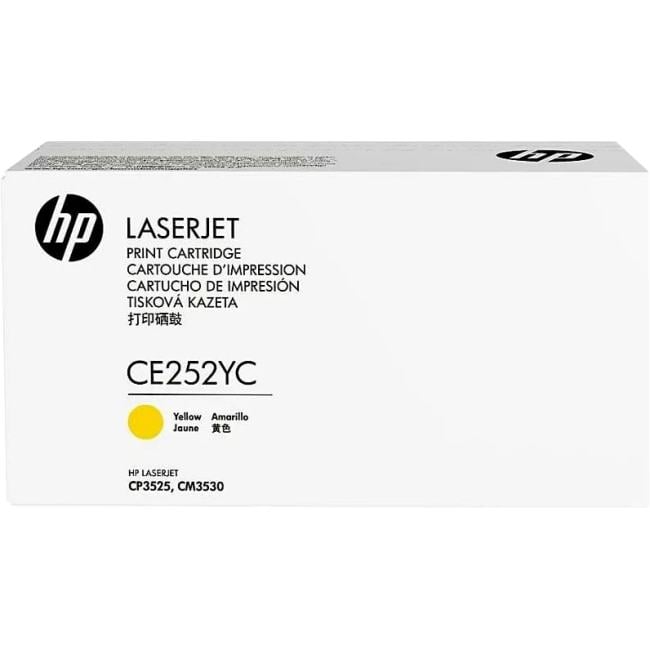 Картридж HP CE252Y(C) Yellow  для  HP  LJ CP3525/CM3530