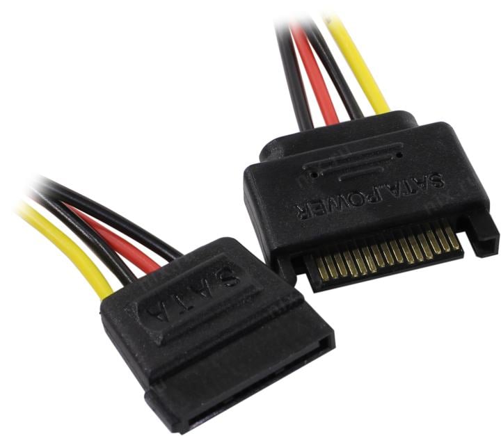 Vention <KDABY> Кабель питания SATA  M  ->SATA  F 30см