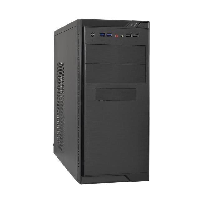 EX299306RUS Корпус Minitower ExeGate MA-372UX-UNS450 (mATX, БП UNS450 с вент.  12см,  2*USB+2*USB3.0,  аудио, черный)