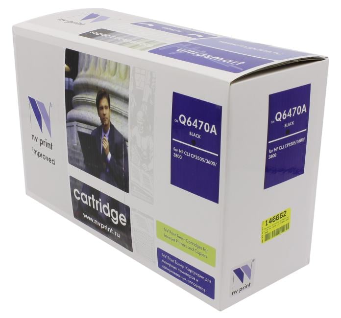 Картридж NV-Print Q6470A Black для  HP  COLOR  LJ CP3505,3600,3800