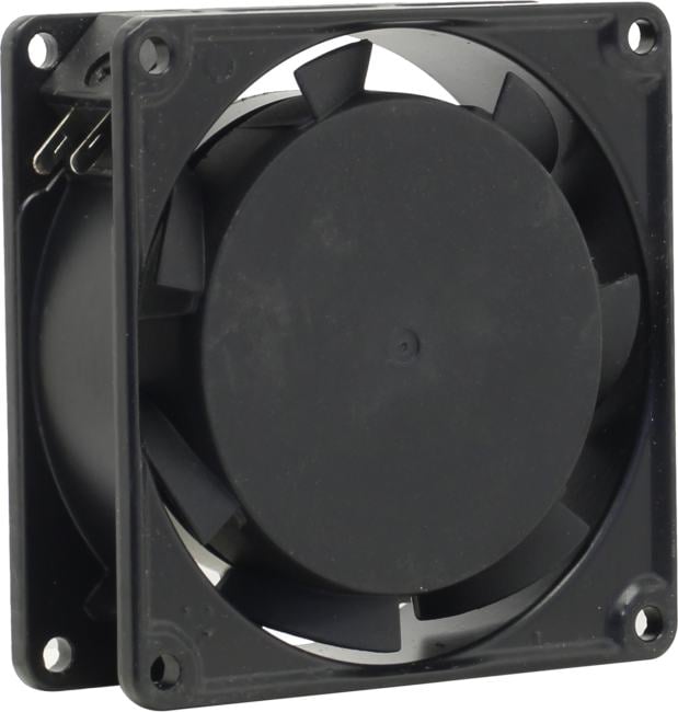 Exegate EX288998RUS Вентилятор 220В ExeGate EX08025BAT (80x80x25 мм, 2-Ball (двойной шарикоподшипник), клеммы, 2600RPM, 32dBA)