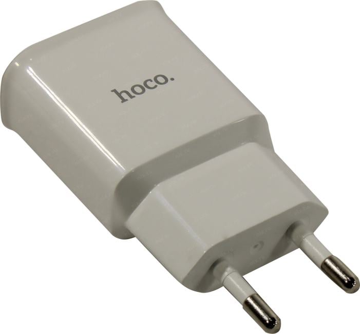 Hoco <C88A White> Зарядное устройство USB  (Вых.DC5V,  2xUSB,  кабель Lightning)