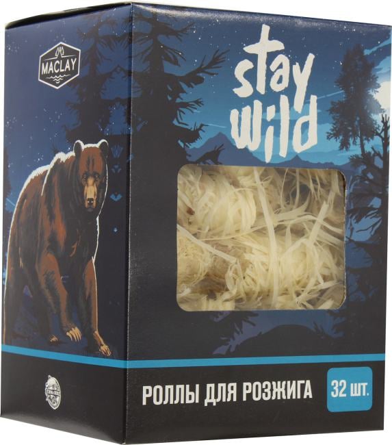 MACLAY <5073025> Роллы для розжига уп.  32  шт.