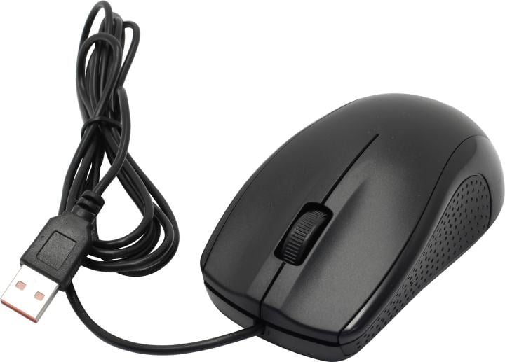 Defender Optical Mouse <Optimum MB-160 Black>  (RTL)  USB  3btn+Roll <52160>