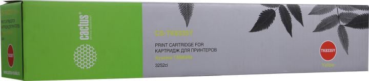 Тонер-картридж CACTUS - TK-8335, Лазерный, Желтый, 15000стр, аналог Kyocera TK-8335, CS-TK8335Y