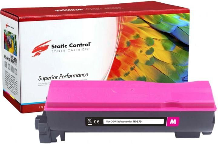 Тонер-картридж Static Control TK-570K 002-08-SK570K black, 16000 стр.для Kyocera FS-C5400DN/ECOSYS P7035cdn