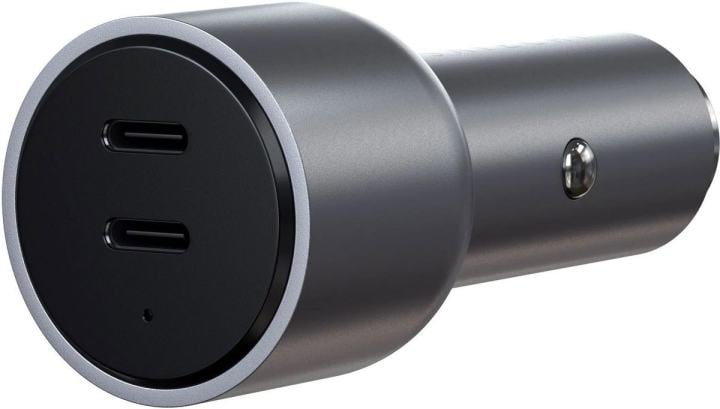Satechi ST-U2C40CCM Автомобильное зарядное устройство Satechi 40W Dual USB-C Car Charger. Цвет: Серый космос