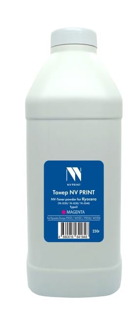 Тонер NVPrint Kyocera TK-5220/TK-5230/TK-5240 Tуре2 (250г) Magenta для Ecosys P5021, M5521, P5026, M5526