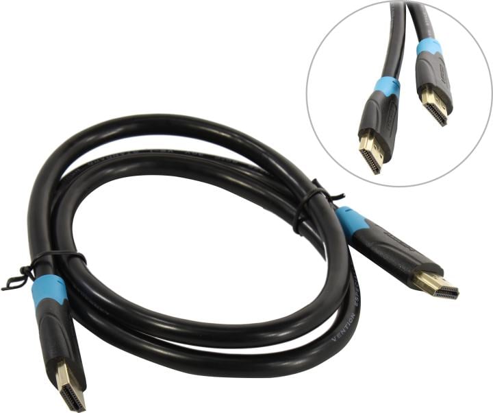 Кабель Vention HDMI High speed v2.0 with Ethernet 19M/19M - 0.75м