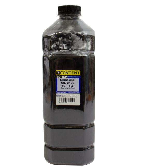 Тонер Content для Samsung ML-2160, Тип 2.4, Bk,  700 г, канистра