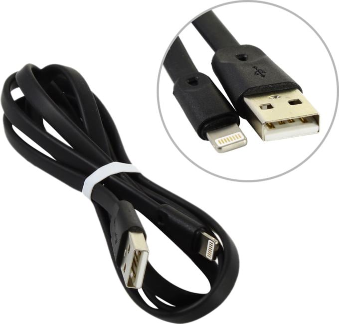 Hoco X9 Black <742384> Кабель  USB AM-->Lightning 1м