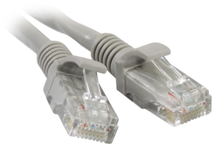 ExeGate <UTP-RJ45-RJ45-5e-3M-GY> Patch Cord UTP кат.5e,  3м, серый <EX138963RUS>