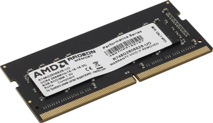 AMD <R748G2606S2S-U(O)> DDR4 SODIMM 8Gb <PC4-21300> CL16  (for  NoteBook)