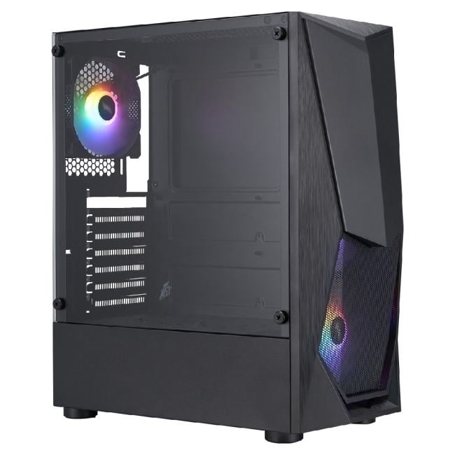 Корпус 1STPLAYER DK DK-3 Black / ATX / 4x120mm FRGB fans / DK-3-BK-4F1