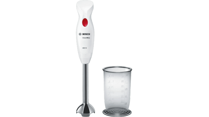 Блендер погружной Bosch CleverMixx MSM24100 400Вт белый/красный
