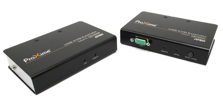 ATEN <CE700A> USB KVM-удлинитель (клавиатура USB+мышь USB+VGA 15pin, до150 метров через кабель  кат.5)  +2б.п.