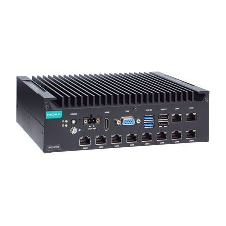 Микрокомпьютер MOXA BXP-C100-C7-8L-T Box type,Core i7-1185G7E,8GB DDR4,COMx2,LANx10,USBx6,DIOx4,VGA+HDMI,12/24 VDC