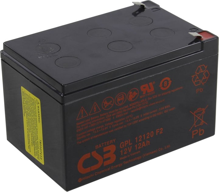 Аккумулятор CSB  GPL12120 F2 (12V,12Ah)