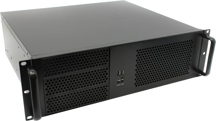 Server Case 3U Exegate <Pro 3U390-08> MicroATX 1000W (24+8+2x4+6x6/8пин) <EX293181RUS>