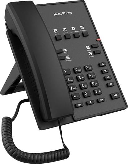 Телефон Fanvil H1, IP, гостиничный, 1xEthernet, PoE