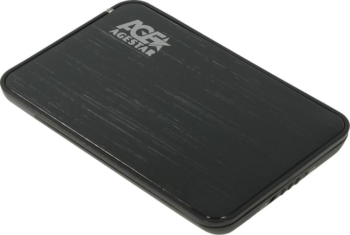 AgeStar <3UB2A8(J)-6G Black>(Внешний бокс для 2.5" SATA HDD, USB3.0)
