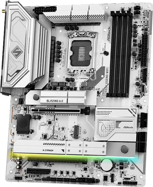 Материнская плата ASRock Z890 Steel Legend WiFi, Intel Z890, 4x4x M.2, 2x PCI-E x16, 1x PCI-E x4, 1x D-Sub нет, 1x HDMI есть, 1x DVI нет, 1x DP нет, 1x 2.5Gb LAN, Wi-Fi 802.11be, BT есть, 2x USB-C. 2x USB 2.0, 4x USB 3.2 Gen1, 2x USB 3.2 Gen2, 7.1, ATX