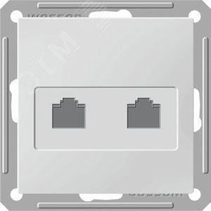 Schneider Electric <RSI-251KK5E-1-86> Розетка двойная компьютерная (2xRJ45,  внутр.,  белая)