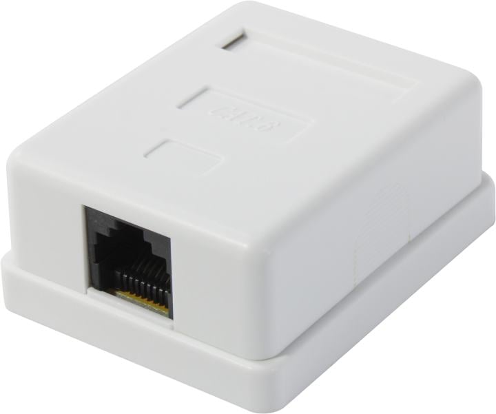 Exegate EX292844RUS Розетка внешняя ExeGate SM1-RJ45-C6 RJ-45 кат.6 UTP Krone/110