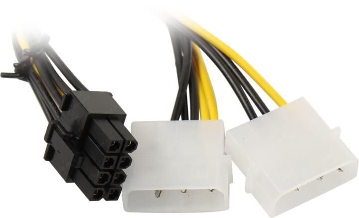 Exegate <EX-CC-PSU-62> Переходник питания для  видеокарт  2big->8pin  0.15м <EX294788RUS>