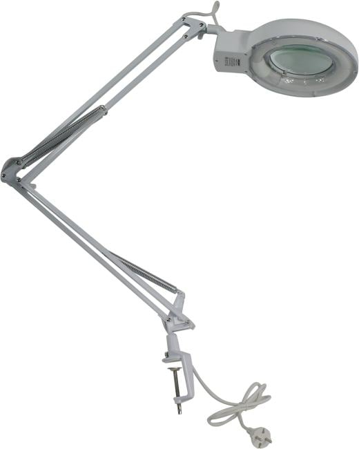 Rexant <8066D-1 31-0001> Лупа с подсветкой на струбцине  (127мм,1.75x, 22W, белая)
