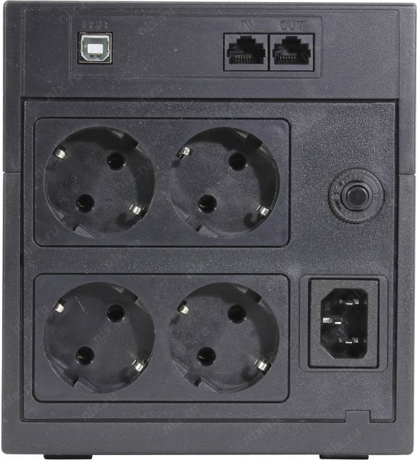 UPS 1500VA PowerCom Raptor <RPT-1500AP LCD EURO> +USB+защита  телефонной  линии/RJ45