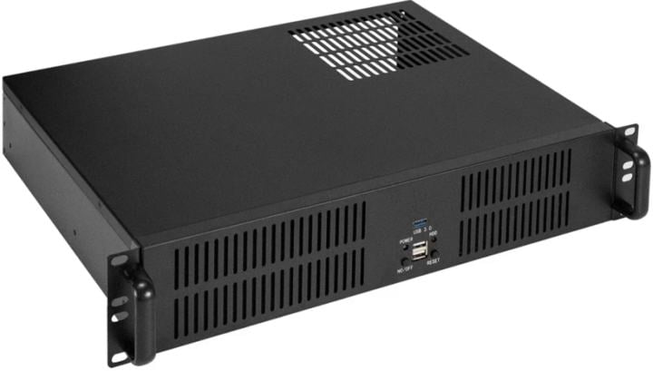 EX298281RUS Серверный корпус ExeGate Pro 2U350-33 <RM 19", высота 2U, глубина 350, БП 1100ADS,  2*USB+1*  USB3.0>