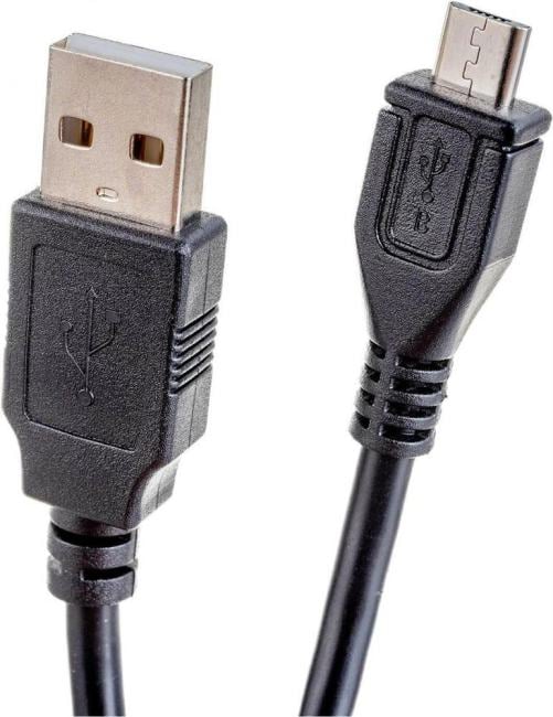 Кабель USB - micro USB PERFEO, 5 pin, 0,5м, (U4004) круглый,черный