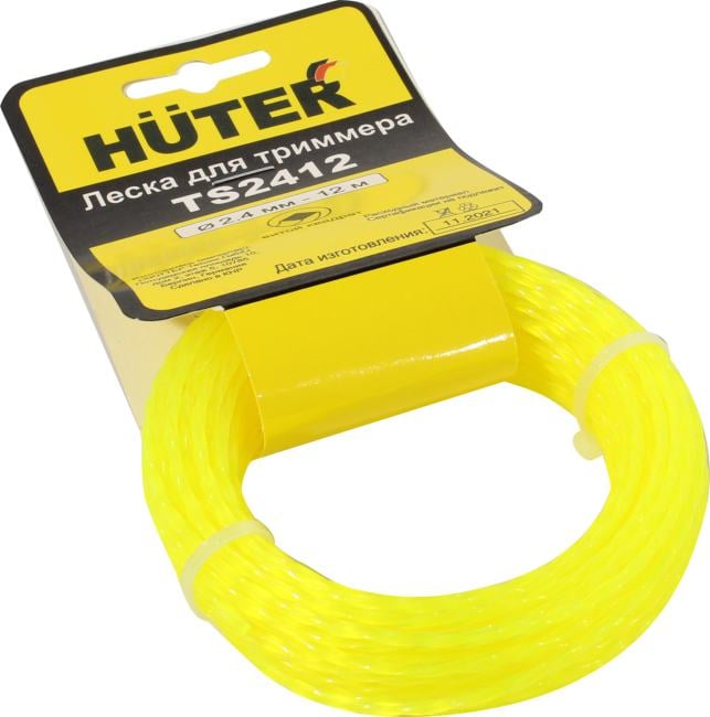 Huter <TS2412> Леска для  триммеров (d=2.4мм, 12м)
