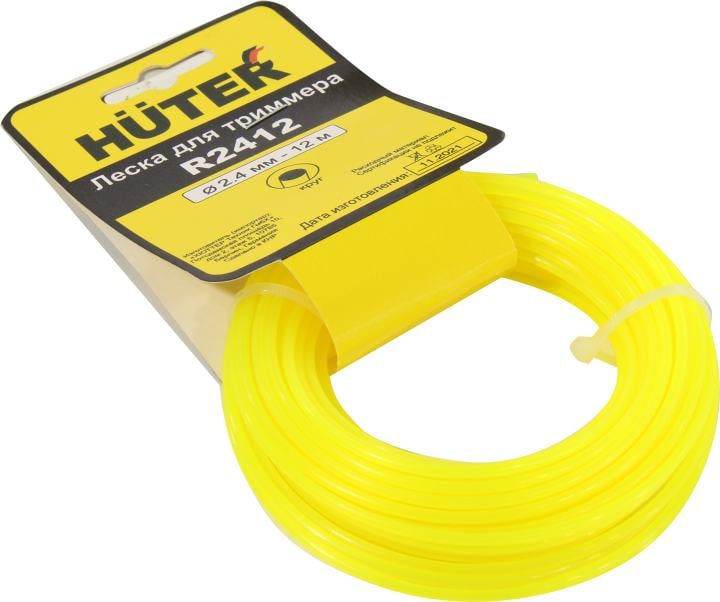 Huter <R2412> Леска для  триммеров (d=2.4мм, 12м)