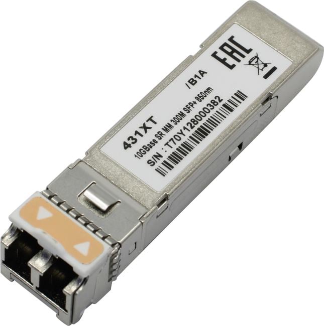 D-Link DEM-431XT/B1A Трансивер SFP+ с 1 портом 10GBase-SR для многомодового оптического кабеля (до 300 м)