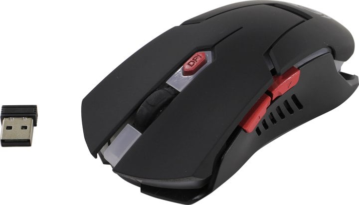 Мышь беспроводная Dialog Gan-Kata MRGK-12U черный, 1600 dpi, радиоканал, USB, кнопки - 6