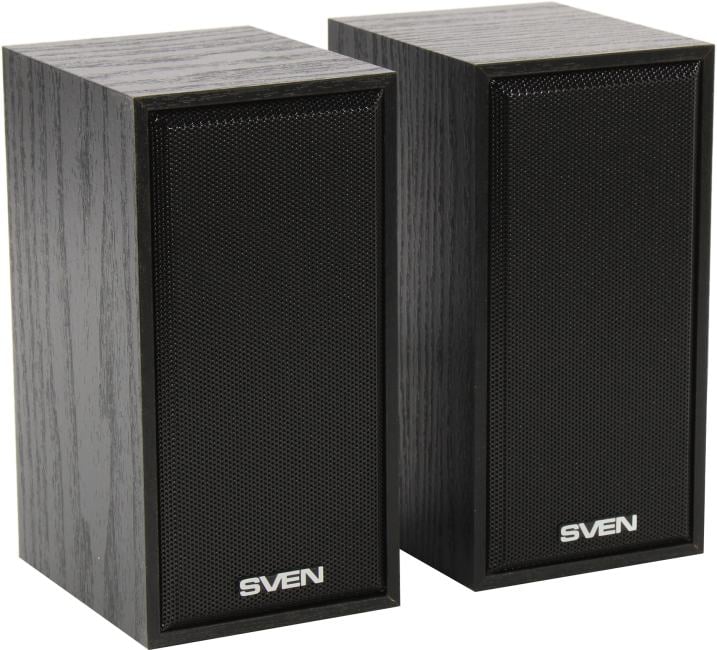 Колонки SVEN SPS-509 Black (2x3W, дерево,  питание от USB)